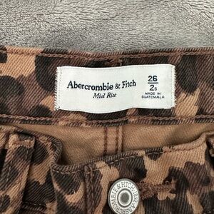 Abercrombie & Fitch Animal Print Trousers